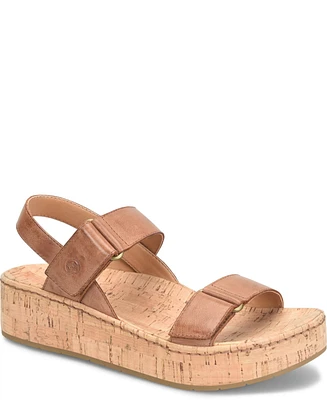Born Women's Sloan Round Toe Wedge Sandals