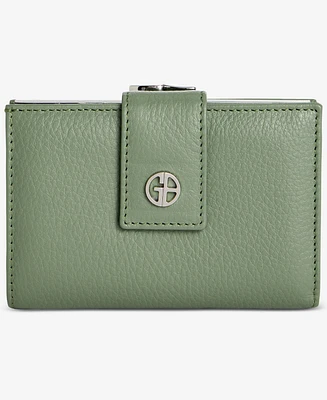 Giani Bernini Softy Leather Framed Colorblock Wallet, Created for Macy's
