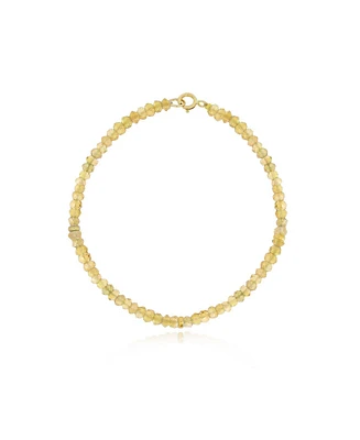 The Lovery Citrine Bead Bracelet 14K Gold