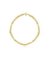 The Lovery Citrine Bead Bracelet 14K Gold