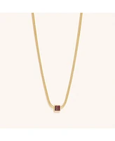 Charm & Harmonize Pink Tourmaline Evil Eye October Birthstone Necklace