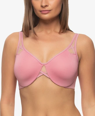 Paramour Women's Amaranth Cushioned Comfort Unlined Minimizer Underwire Bra