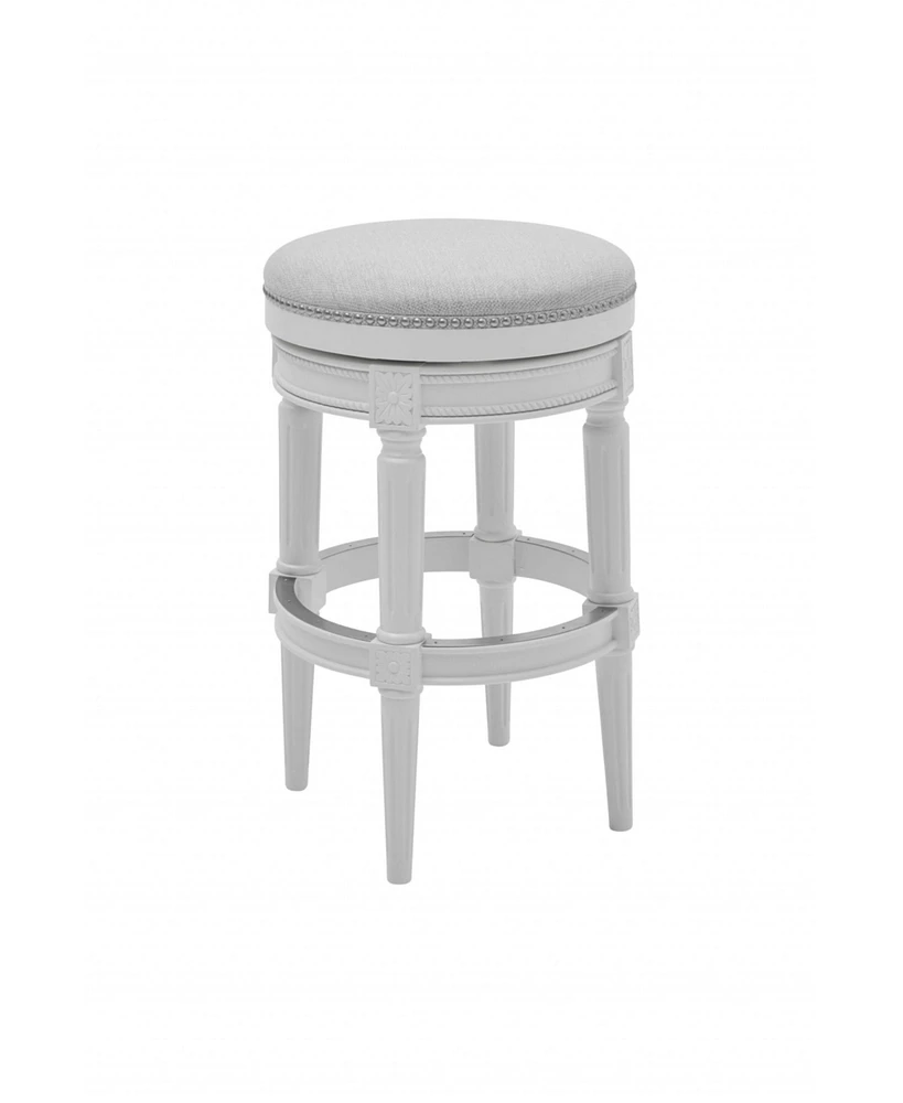 Solid Wood Swivel Backless Bar Height Chair for Kitchen or Bar