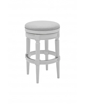 Solid Wood Swivel Backless Bar Height Chair for Kitchen or Bar