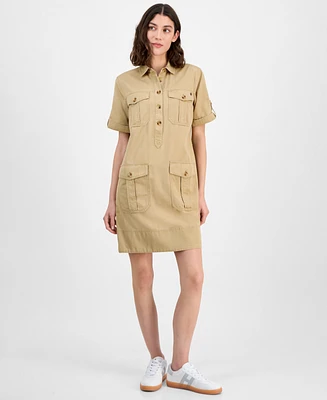 Tommy Hilfiger Women's Short-Sleeve Utility Dress