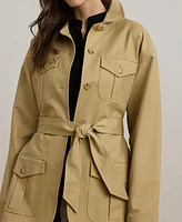 Lauren Ralph Women's Double-Faced Stretch Cotton Field Jacket