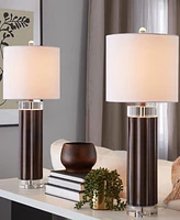 Lumisource 29.25" Polyresin Cylinder Table Lamp, Set of 2