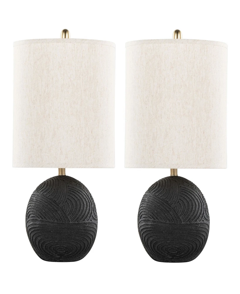 Lumisource 23" Polyresin Kona Contemporary Table Lamp, Set of 2