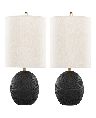 Lumisource 23" Polyresin Kona Contemporary Table Lamp, Set of 2