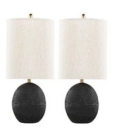 Lumisource 23" Polyresin Kona Contemporary Table Lamp, Set of 2