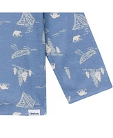 Gerber Baby Boys 2-Piece Button Up Pajama Set