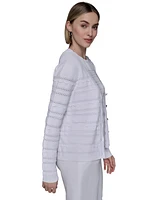Karl Lagerfeld Paris Women's Scalloped-Trim Cardigan