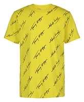Tommy Hilfiger Big Boys Angled Script Print Short Sleeve T-Shirt