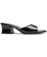 Coach Women's Sculpted C Leather Block-Heel Sandals