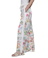 Karl Lagerfeld Paris Women's Printed Pull-On Pants