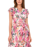 Vince Camuto Women's Floral-Print A-Line Dress
