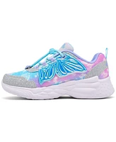 Skechers Little Girls Dream Racer - Wing Brites Light-Up Casual Sneakers from Finish Line
