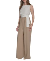 Tommy Hilfiger Women's Colorblocked Side-Drape Jumpsuit