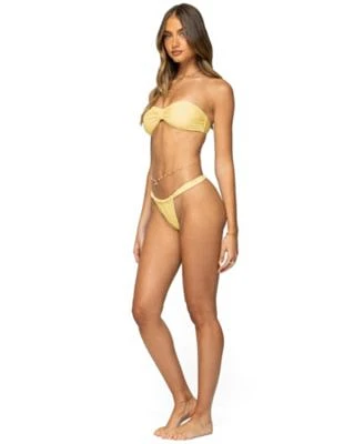 Edikted Womens Anais Yellow Bikini Set