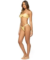 Edikted Womens Anais Yellow Bikini Set