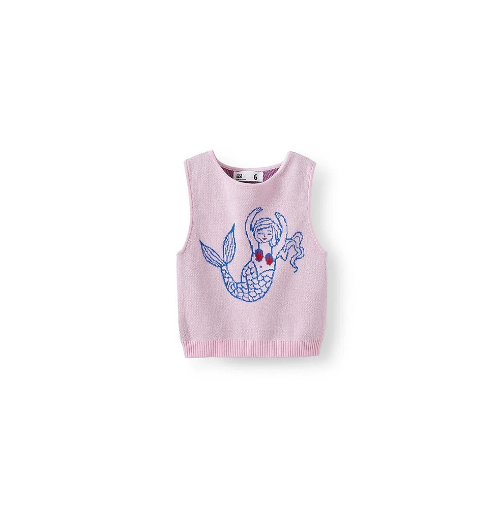 Cotton On Girls Little/Big Camie Knit Top