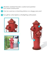 Fire Hydrant for Dogs to on - Dog Fire Hydrant Post for Potty Training- Red Powder-Coated Paint Finish
