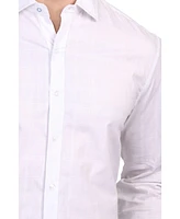 Tailorbyrd Men's Windowpane Long Sleeve Shirt