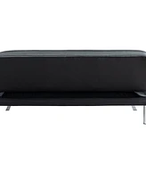 Serta 66.1" Polyester Trinity Convertible Futon