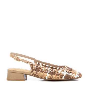Carmela Leather Women's Slingback Braided Sandals By Xti