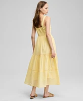 And Now This Women's Embroidered Cotton Maxi Dress, Exclusively at Macy's