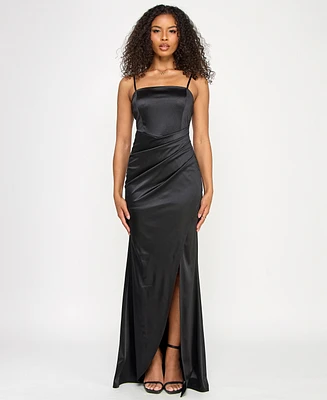 Emerald Sundae Juniors' Pleated Gown