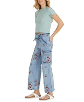 Driftwood Women's Olivia Belted Cargo Jeans X Strawberry Fields