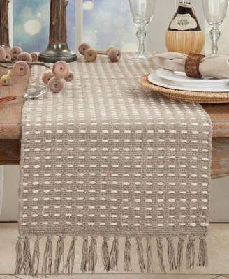 Saro Lifestyle Dashed Woven Table Runner Collection