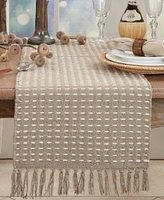 Saro Lifestyle Dashed Woven Table Runner Collection
