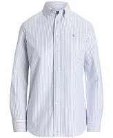 Polo Ralph Lauren Women's Stretch Slim Fit Striped Oxford Shirt
