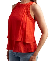 Bcx Juniors' Gauzy Textured Halter Top