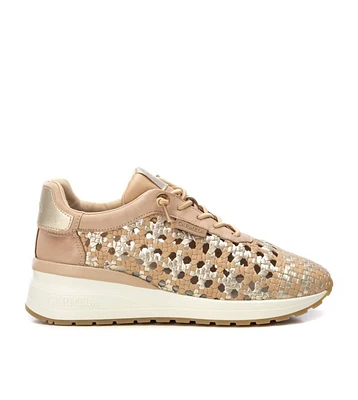Carmela Leather Women's Braided Sneakers By Xti