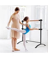 Portable Freestanding Double Ballet Barre for Home Dance and Stretching