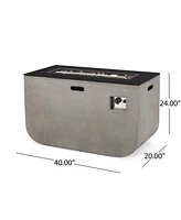 40" Rectangle Fire Pit - 50 000 Btu