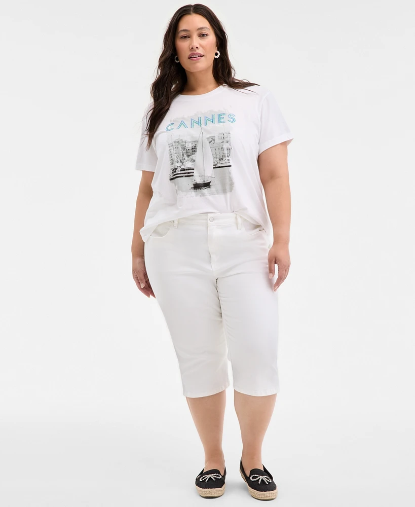 On 34th Trendy Plus Capri Jeans, Exclusively at Macy's