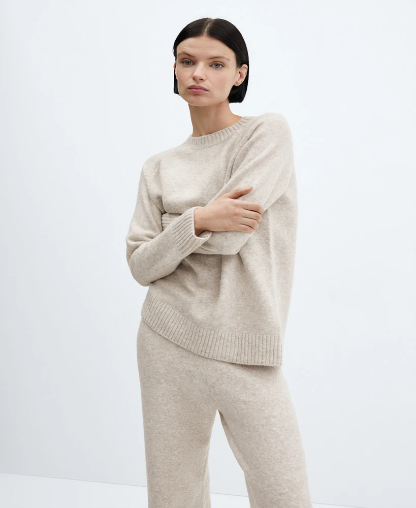 Mango Women's Round-Neck Knitted Sweater