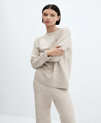 Mango Women's Round-Neck Knitted Sweater