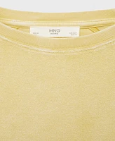 Mango Women's Terry Cotton Overdyed Sweatshirt