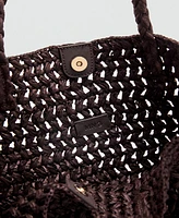 Mango Women's Natural Fiber Maxi Bag