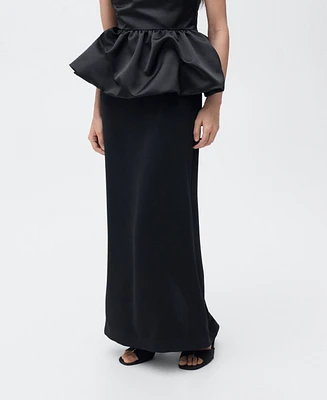 Mango Women's Draped-Waist Straight Skirts