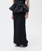 Mango Women's Draped-Waist Straight Skirts