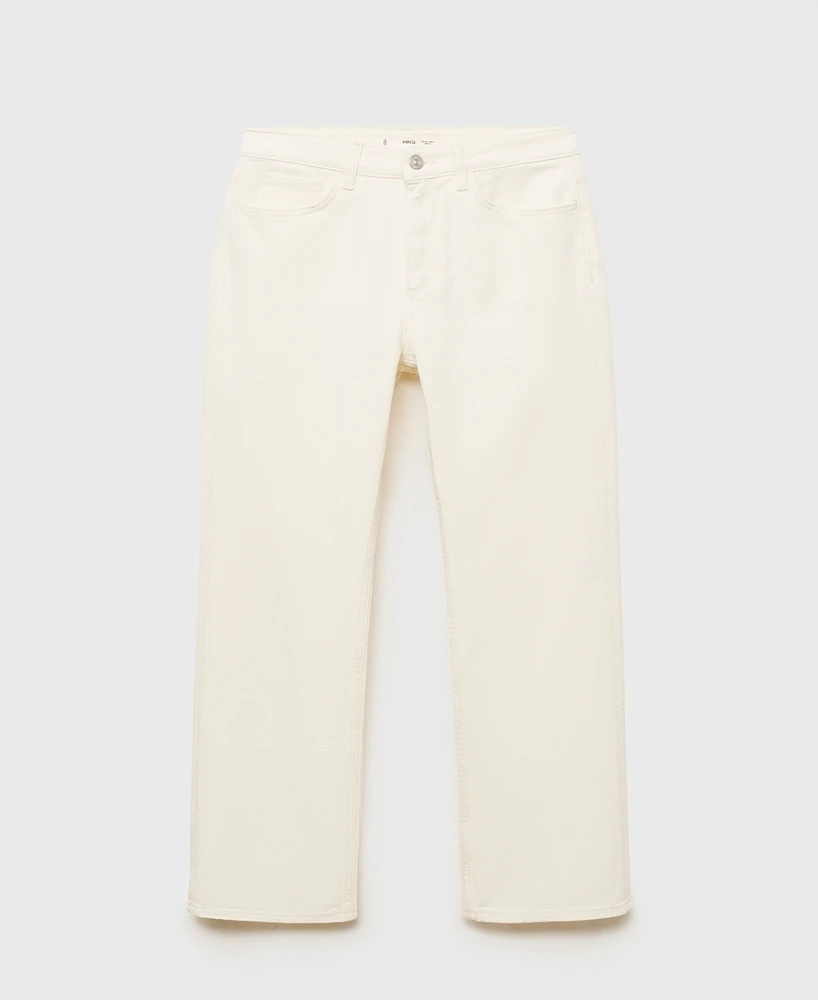Mango Women's Matilda Medium-Rise Straight-Fit Jeans