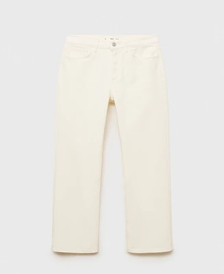 Mango Women's Matilda Medium-Rise Straight-Fit Jeans