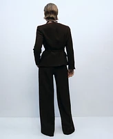 Mango Women's Straight Suit Pants