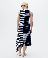Mango Women's Asymmetrical Striped Knit Skirts